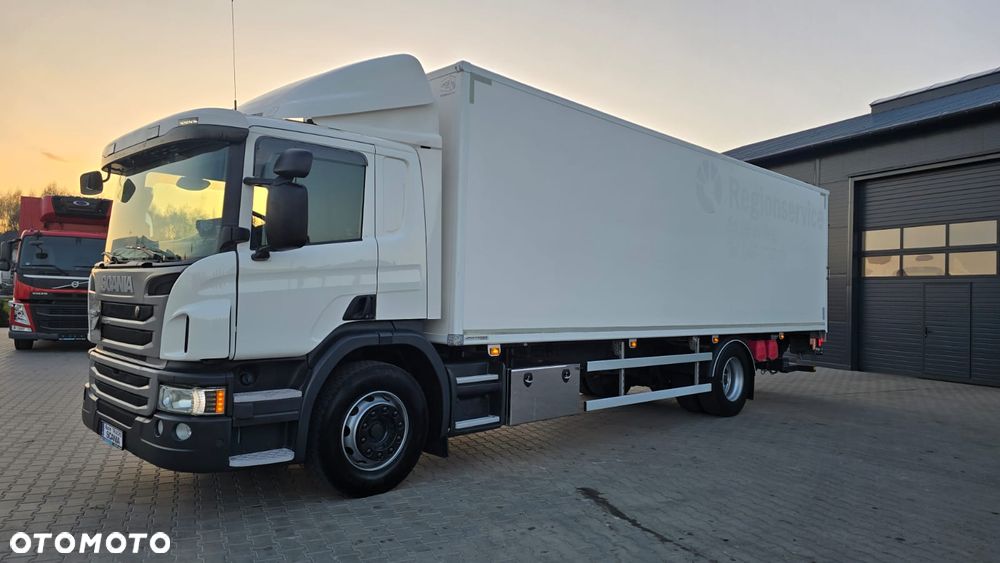 Scania P320 Euro 6 21 palet kontener super stan niski przebieg! kurierka rama do zabudowy laweta - 31