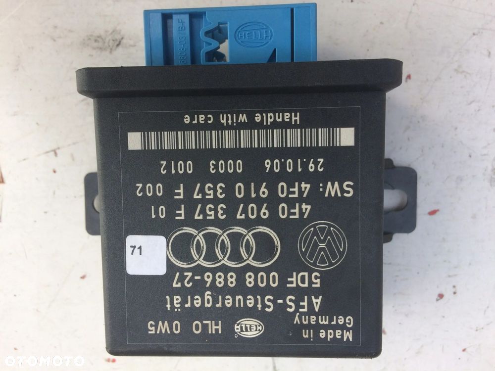 STEROWNIK MODUŁ XENON AUDI A6 C6 4F0907357F - 5