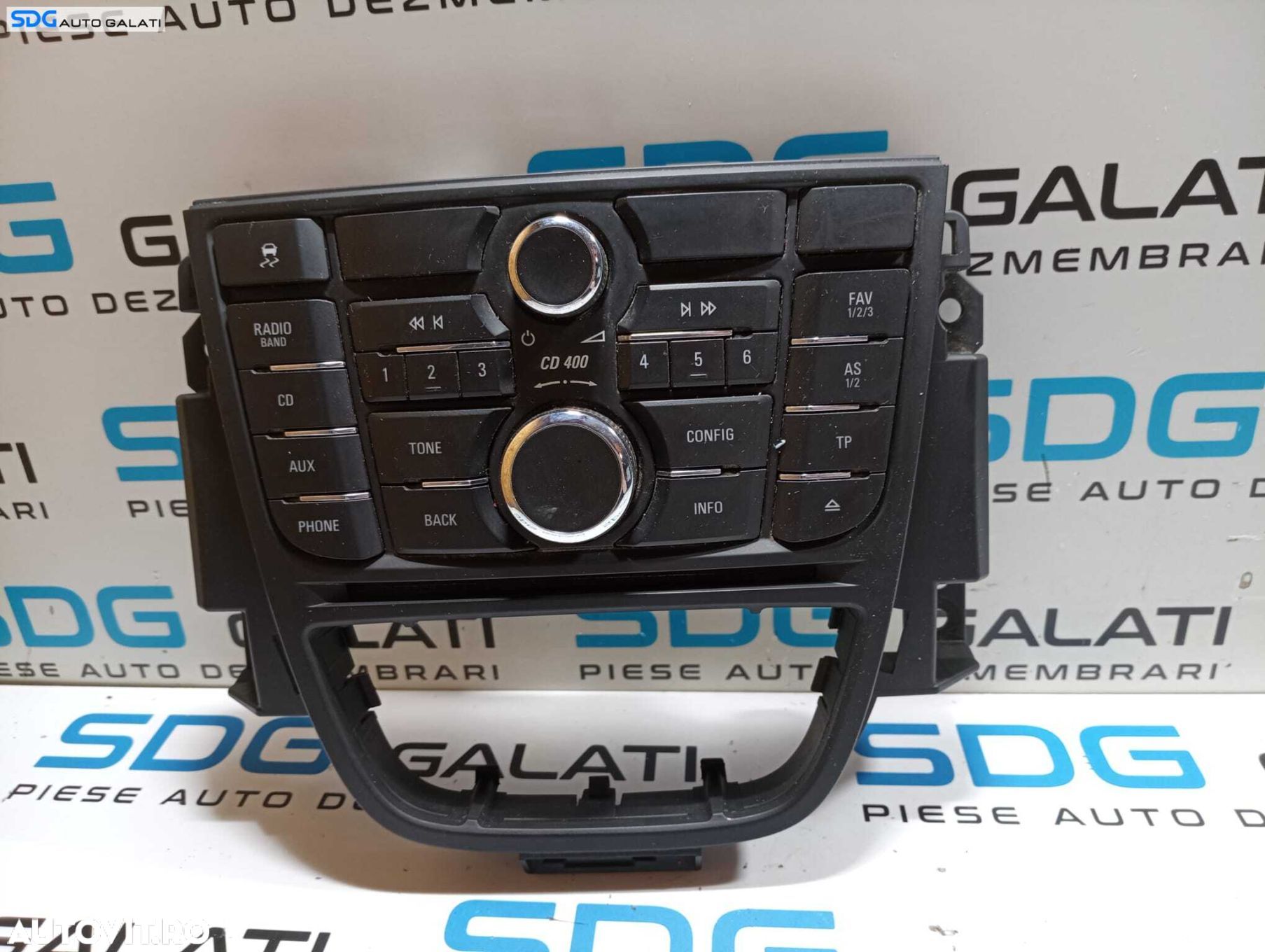Radio CD Player Interfata Consola Buton Butoane Comanda Opel Astra J 2009 - 2015 Cod 13346050 [M7249] - 1