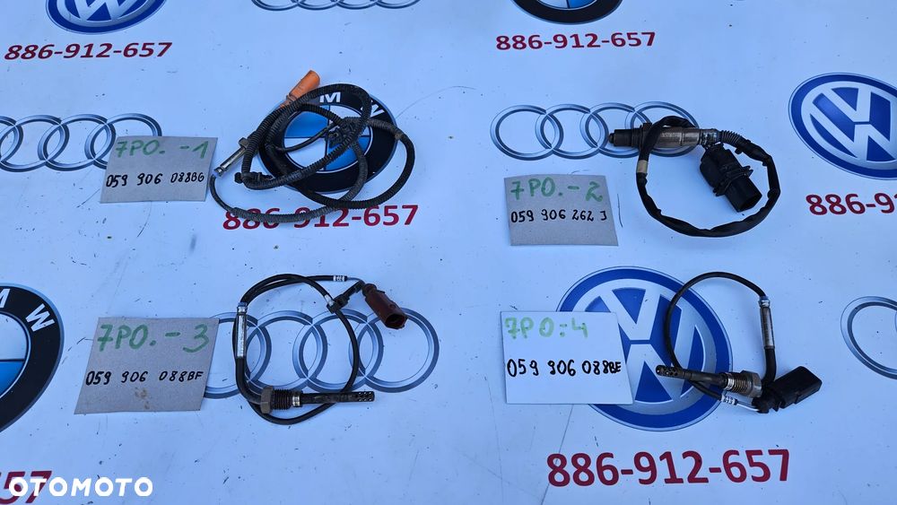 VW Touareg II 7P 2010- 3.0 TDI Sonda Lambda Czujnik temperatury spalin 059906088BG 059906262J 059906088BF 059906088BE