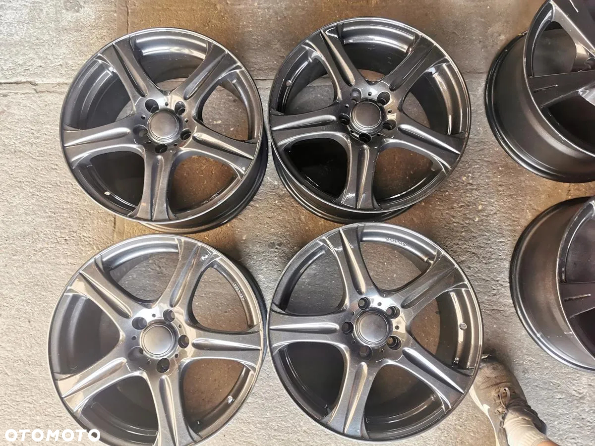 ALU FELGI 5X112 R17 8J ET48 JAK NOWE! PIĘKNY GRAFIT! SKODA SEAT VW AUDI - 9