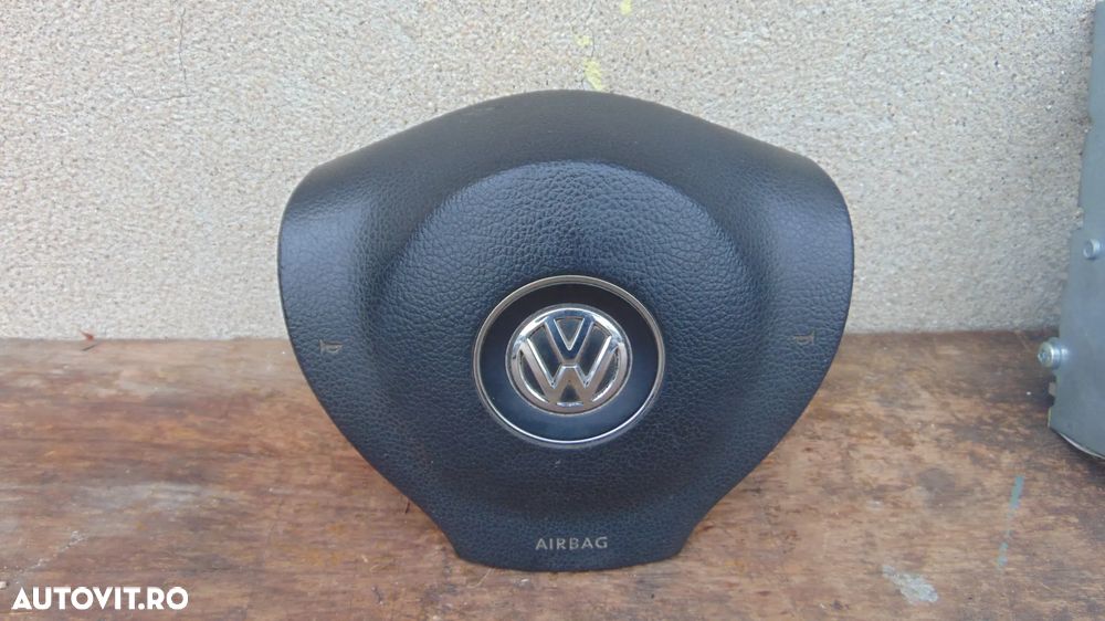 Airbag volan-airbag pasager Volkswagen Transporter T5 facelift 2.0 diesel an 2009-2015 cod 7E0880201Q/7H1880202C - 2