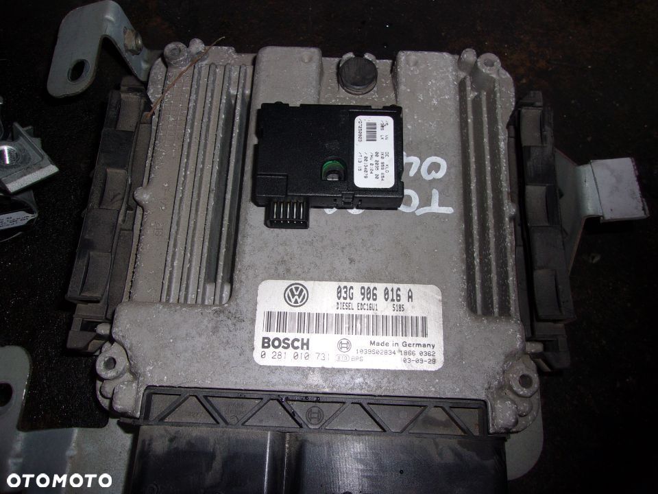 STEROWNIK ZESTAW STARTOWY VW TOURAN 1.9 TDI 03G906016A - 2