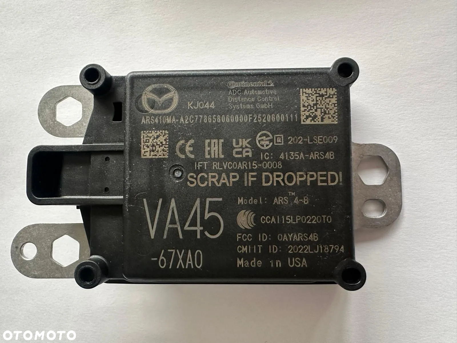 MAZDA CX50 CX-50 Przedni RADAR Osłona Obudowa Radaru VA4567XA0 NOWY USA - 3
