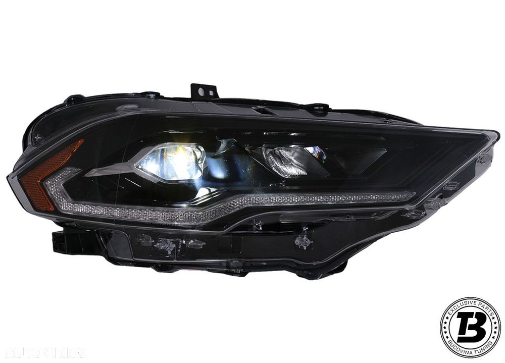 Faruri LED compatibile cu Ford Mustang VI Black Design Semnalizare Dinamica - 2