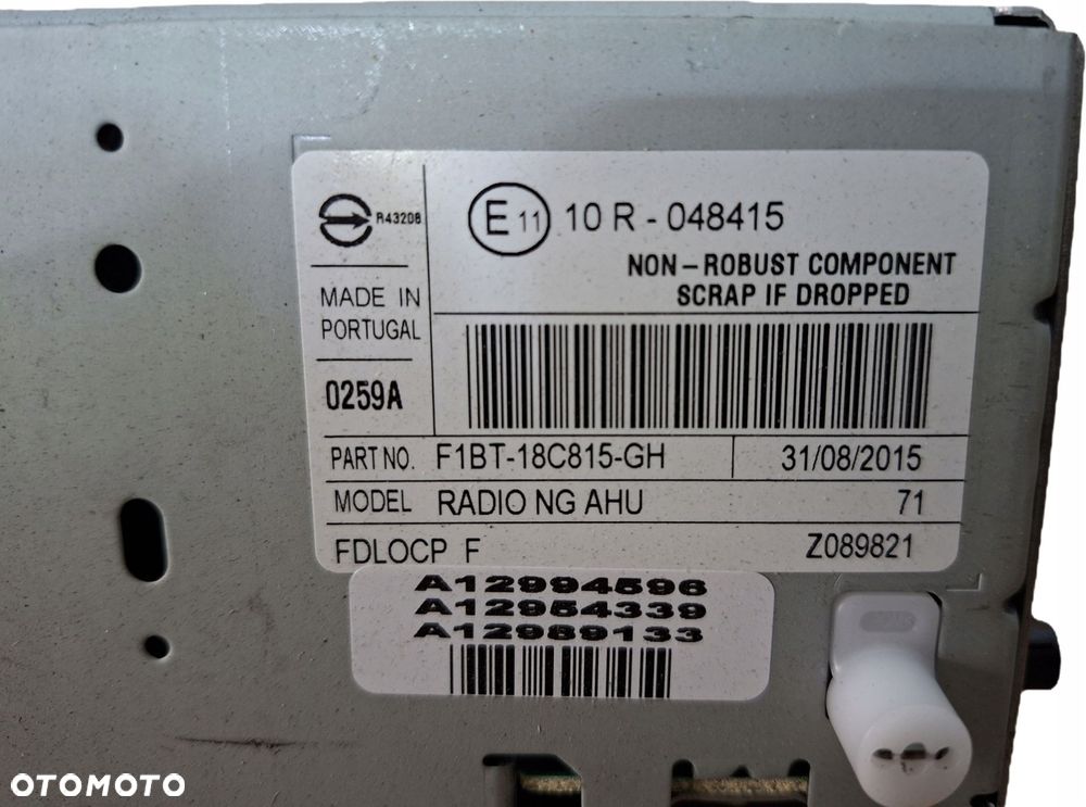 F1BT-18C815-GH RADIO CZYTNIK CD FORD FOCUS MK3 III LIFT 2014-2018 - 3