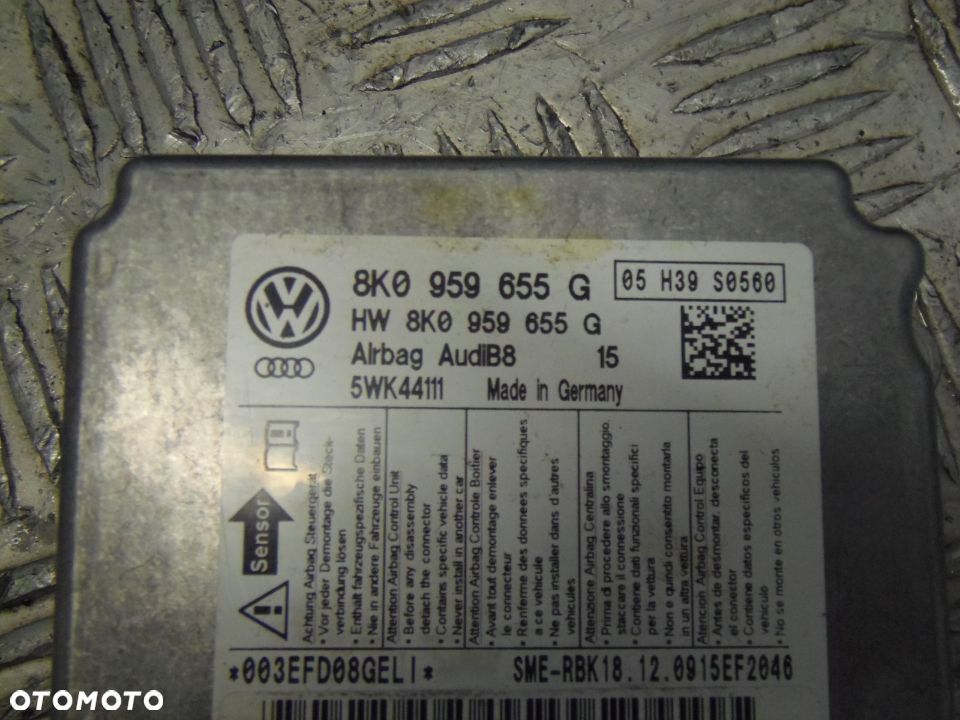 SENSOR AIR BAG AUDI A5 8T A4 B8 8K0959655G - 2