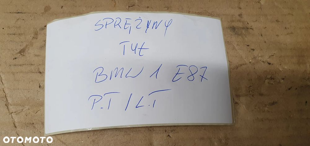 Sprężyny sprężyna zawieszenia tył tylne BMW I E81 E87 C1 - 8