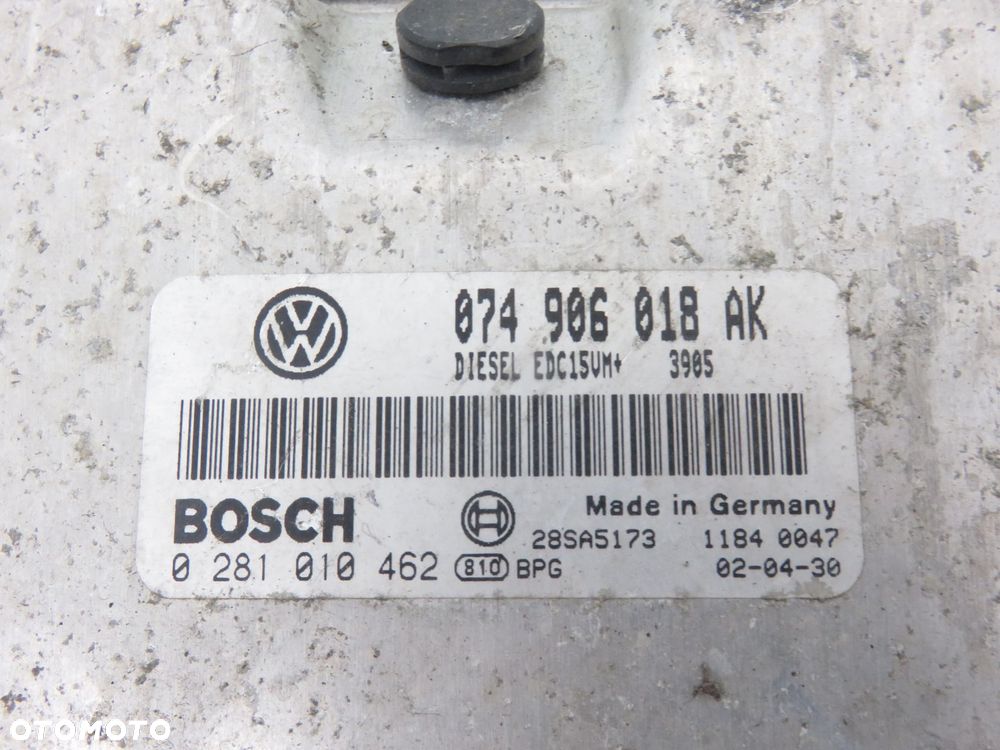 STEROWNIK VW TRANSPORTER T4 2.5 TDI 074906018AK 0281010462 - 4