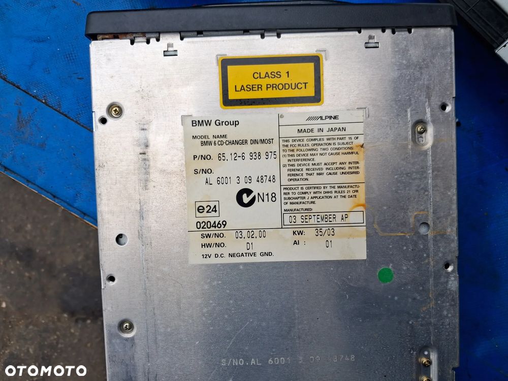 BMW E60 E61 E90 E87 Zestaw Radio LCI M-ASK Harman Becker 65.12 6940032 Navi Nawigacja Zmieniarka CD Alpine 65126938975 Ekran wyświetlacz LID MID 6582 6945661 Głośnik głośniki 6923174 Subwoofer 6929100 KOMPLETNY ZESTAW - 7