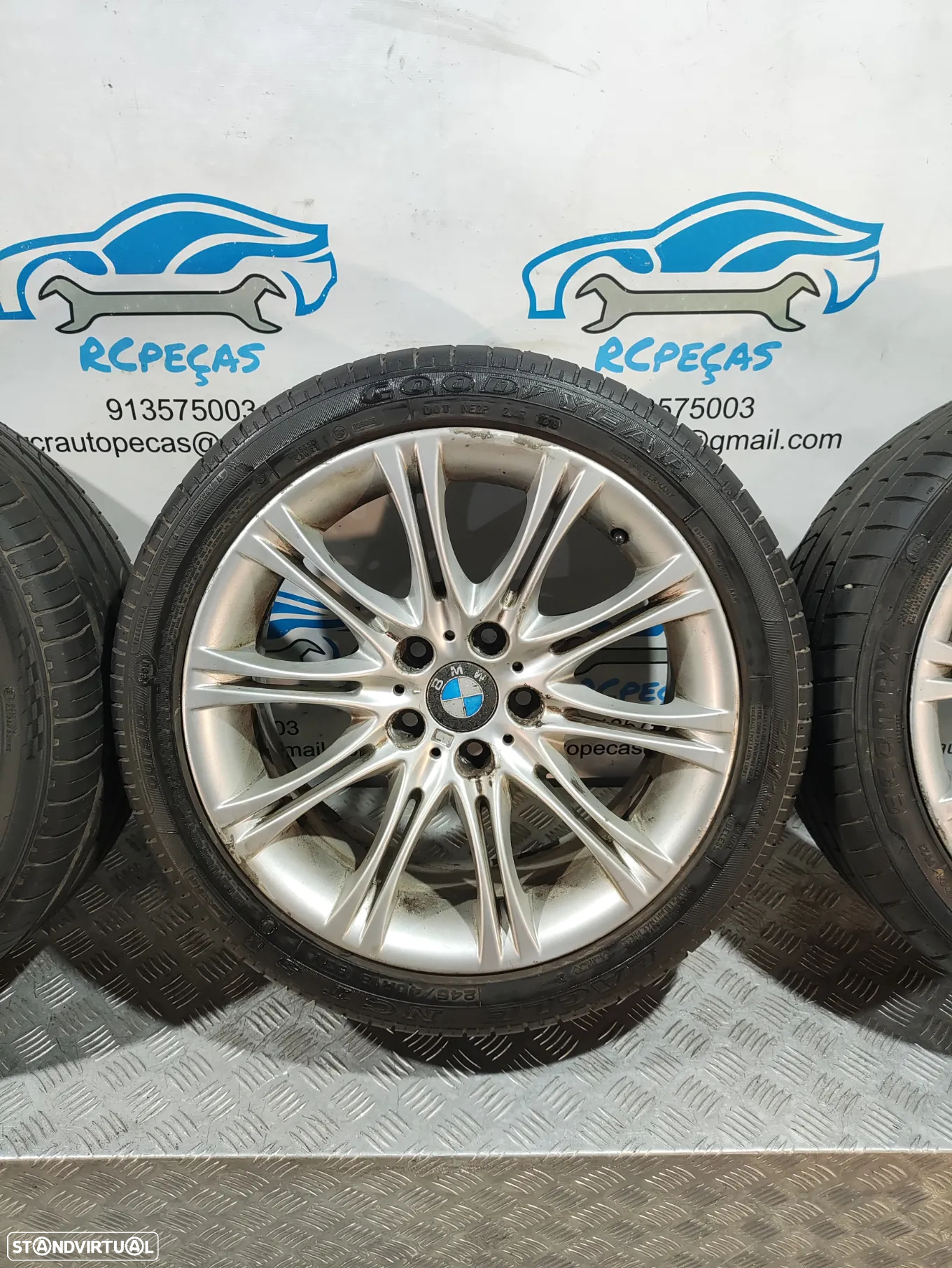 JANTES ORIGINAIS BMW SERIE 5 E60 E61 PACK M STYLE 135M 18 POLEGADAS 8J ET20 5X120 - 2