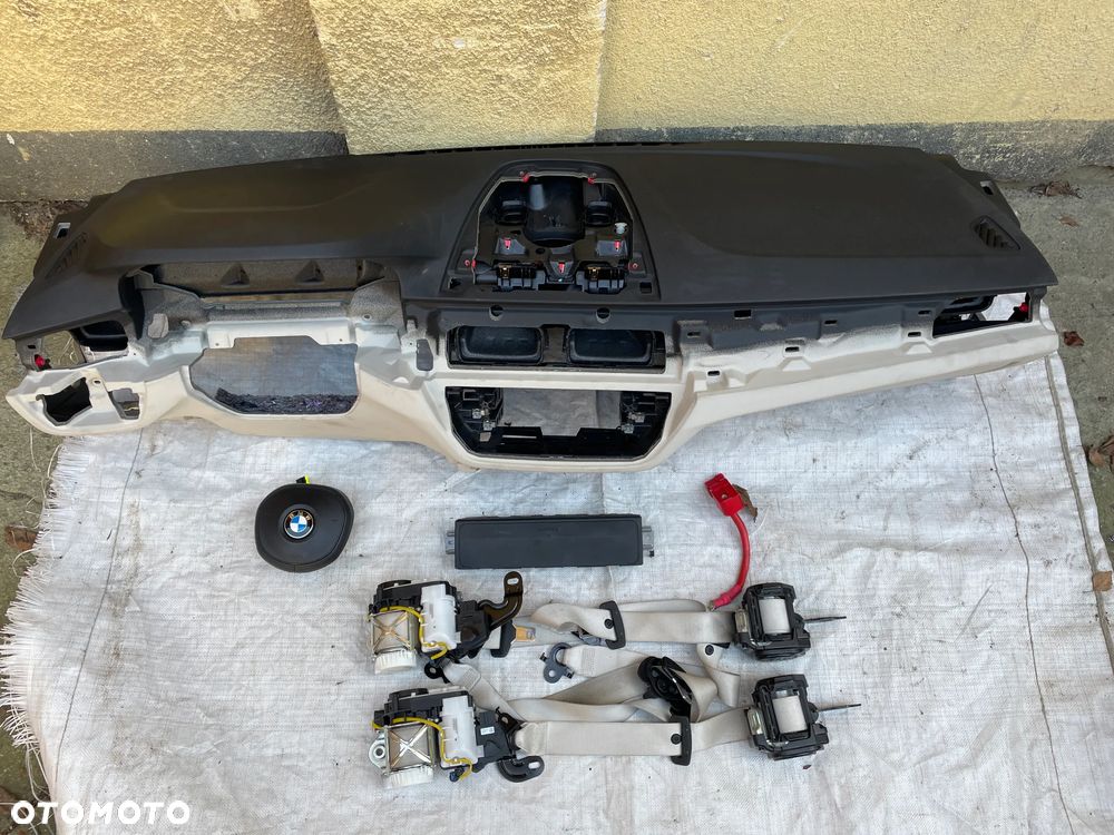 BMW 5 G30 G31 Konsola deska airbag pasy poduszki zestaw - 1