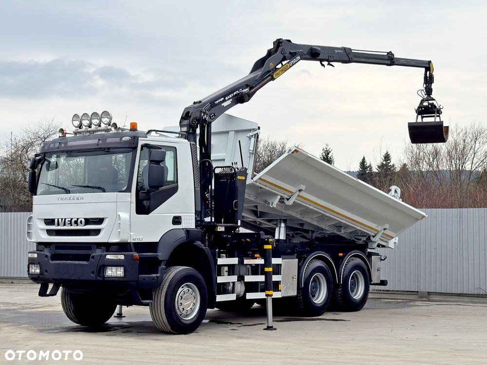 Iveco TRAKKER 410 * WYWROTKA 5,10 m * PALFINGER EPSILON Q 150 Z 84 TI / 6x6 - 3