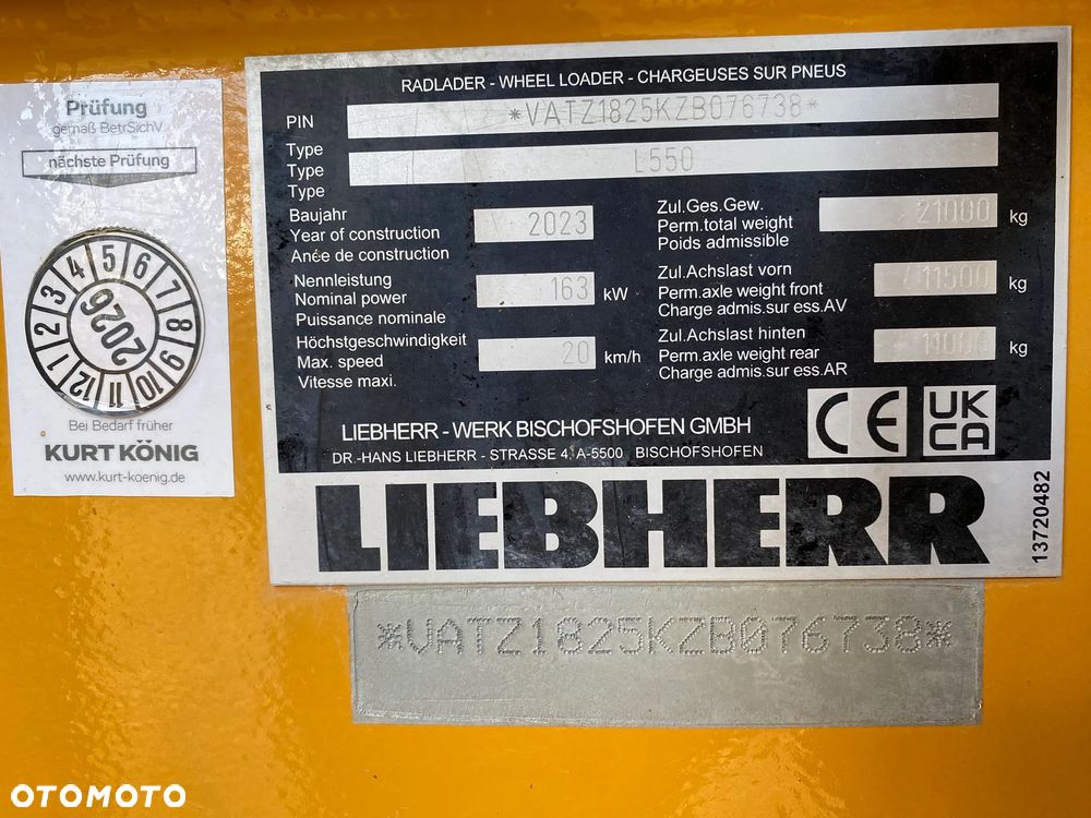 Liebherr L550 Xpower, 2023 ROK, 6800 MTH, NOWY MODEL, Z NIEMIEC, SUPER, STAN, - 18