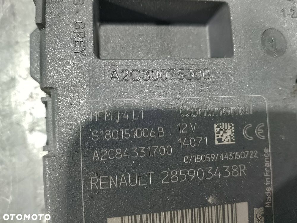 CZYTNIK KART RENAULT CLIO IV ( 12- ) 285903438R 1.5 dci - 2