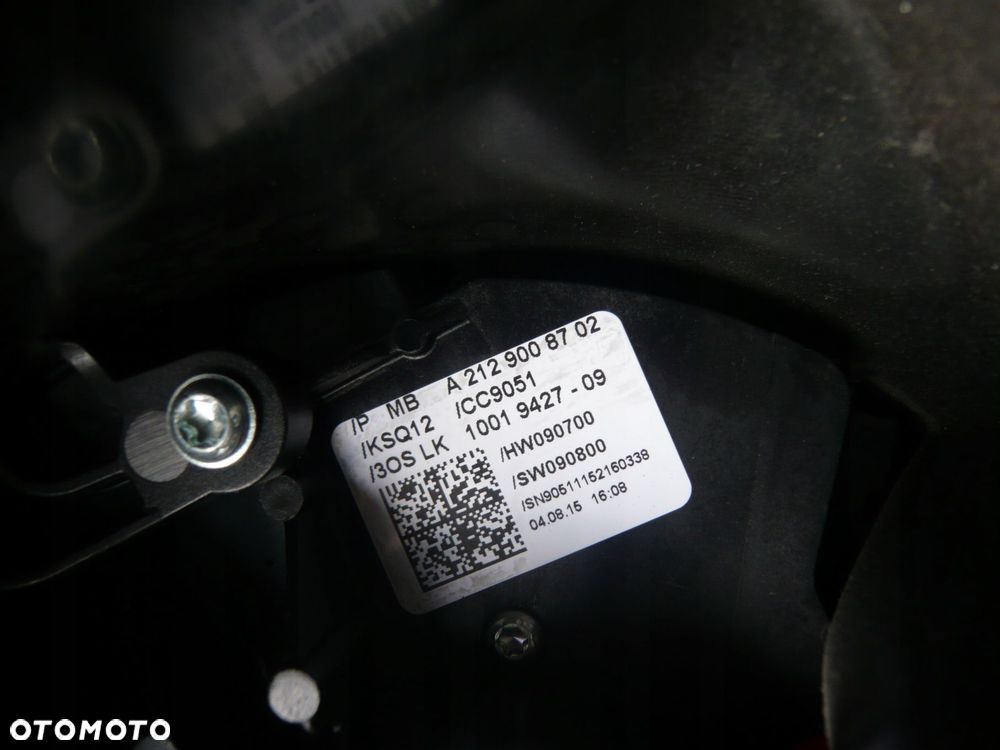 przełącznik zespolony a2129008702 mercedes-benz w212 - 2