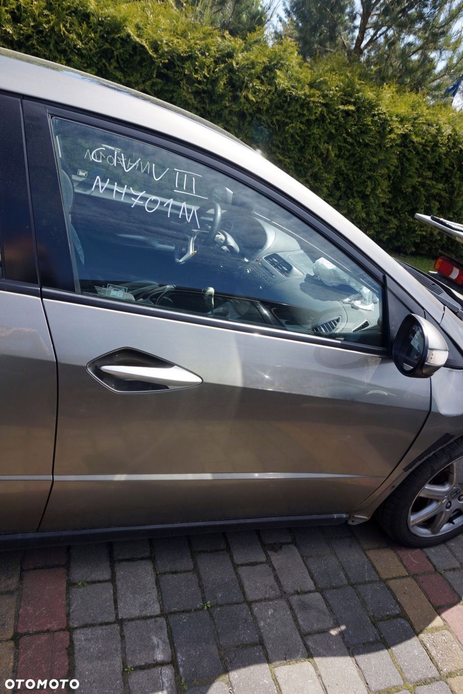 DRZWI PRZEDNIE PRAWE CIVIC VIII 5D HB NH701M  SZARY HONDA 2006-2010 - 1