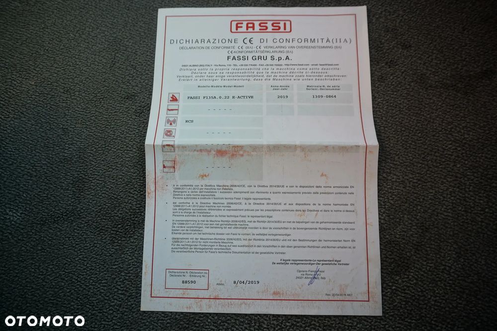 Renault C280 DTI 8 / HDS Fassi F135A.22 / Pilot / Rotator / Burtowy 15 EPAL - 14