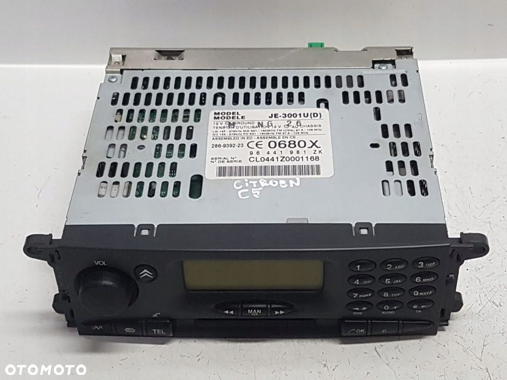 CITROEN C5 I RADIO RADIOODTWARZACZ 96441981ZE - 6