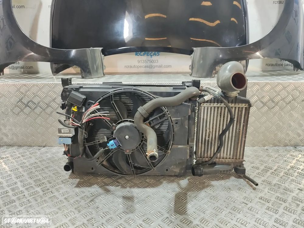 Frente Completa Renault Clio 4 IV - Fase 1 - Capot | Capo | Parachoque | Parachoques | Guarda Lamas | Lama | Radiador | Ventilador | Reforço | - 6