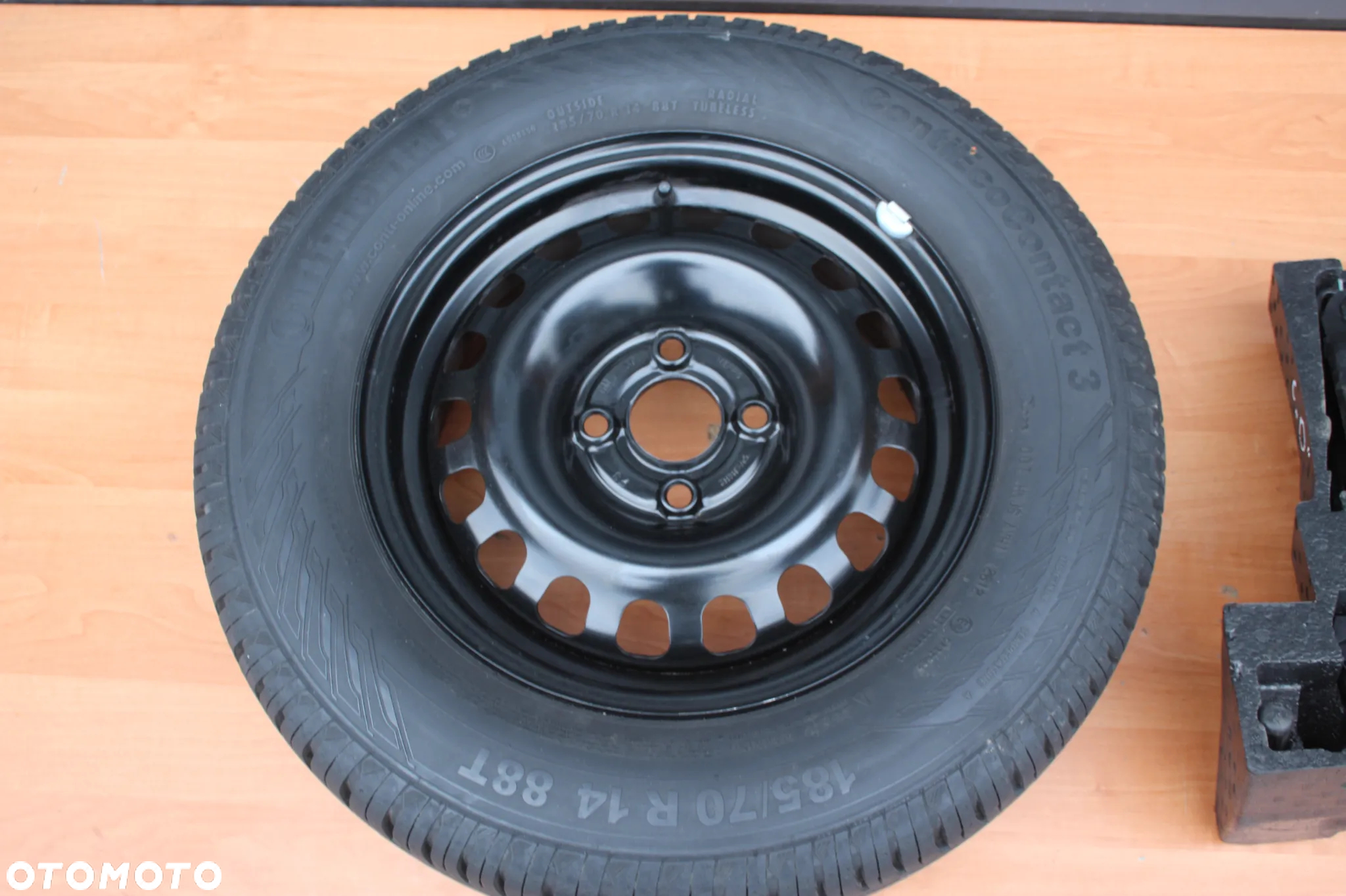 KOŁO ZAPASOWE ZESTAW KLUCZ LEWAREK OPEL CORSA D 185/70 14 CALI ET39 - 3