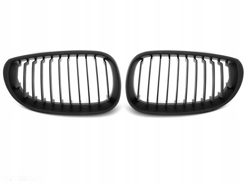atrapa grill nerki bmw e60 e61 03-10 black matt - 1