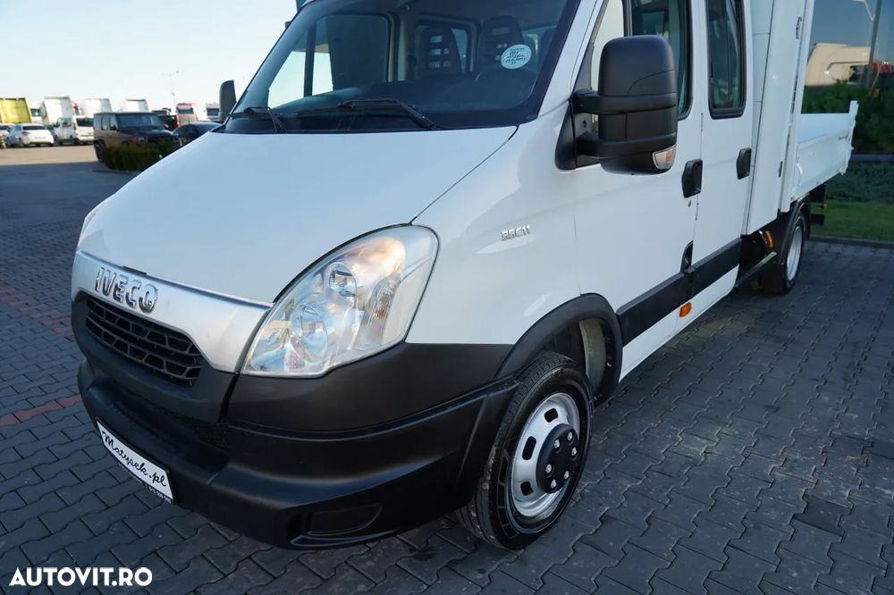 Iveco DAILY 35C11 / BASCULATOR / CU TRACȚIE MÂNĂ / DOUĂ TRACȚII / MANUAL / 7 LOCURI / IMPORTAT - 16