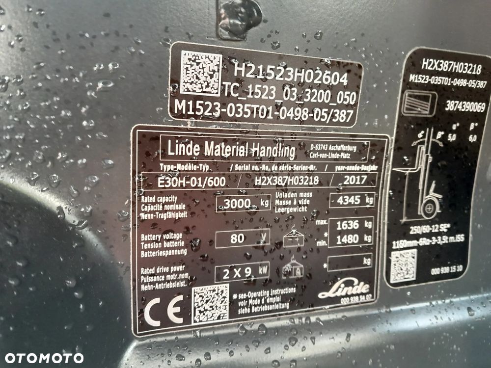 Linde E30H-01/600 - 8