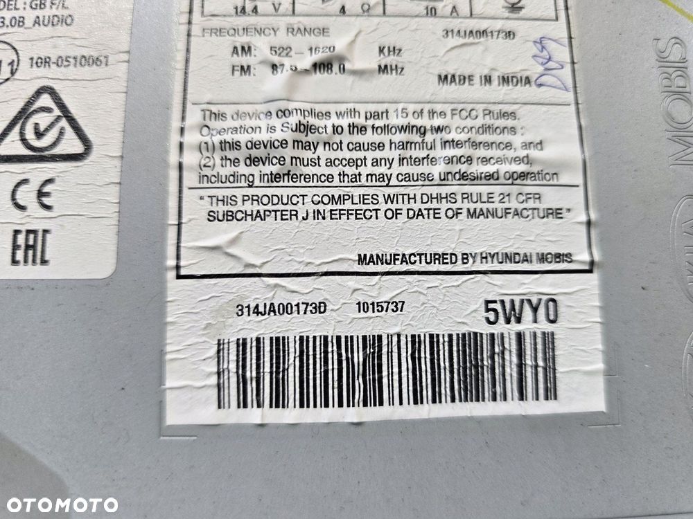 radio hyundai i20 ii 19r lift acb90c8ee - 5