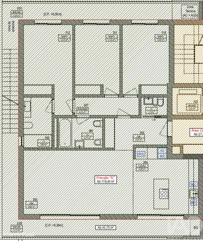 Apartamento T3 em Mexilhoeira Grande de 315,00 m2 - Grande imagem: 3/10