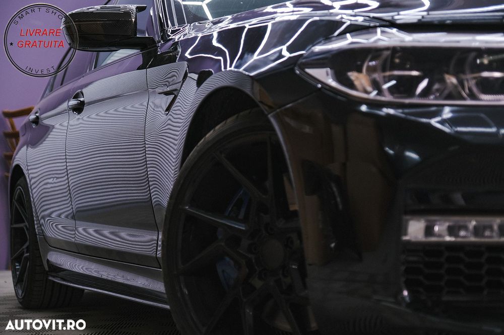 Aripi Laterale BMW 5 Series G30 G31 (2017-) Negru M5 Design- livrare gratuita - 12