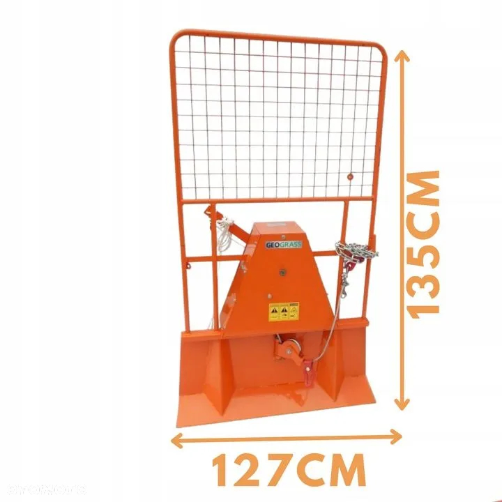 Wciągarka do drzewa leśna do ciągnika na WOM 2 T FW2 GEOGRASS - 4