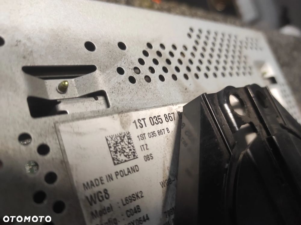 RADIO PANEL KLIMATYZCJI RAMKA ROZKODOWANE SKODA CITIGO LIFT 1ST820045N 1S0035867B SPRAWNE GWARANCJA WYSYŁKA !!!! - 3