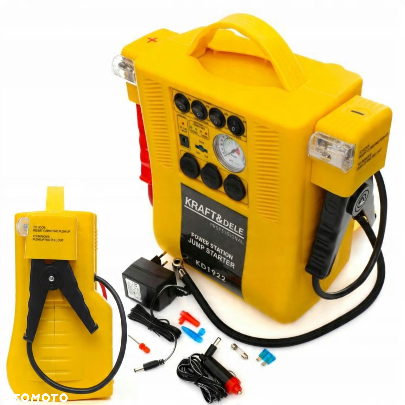 JUMP STARTER 4W1 URZĄDZENIE WIELOFUNKCYJNE ROZRUCH KOMPRESOR LATARKA KD1922 - 14