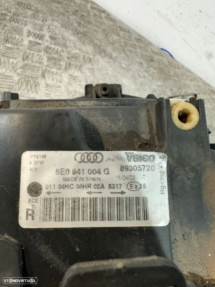 .Conjunto Farois Otica Frente Frontal Audi A4 B6 Original - 13