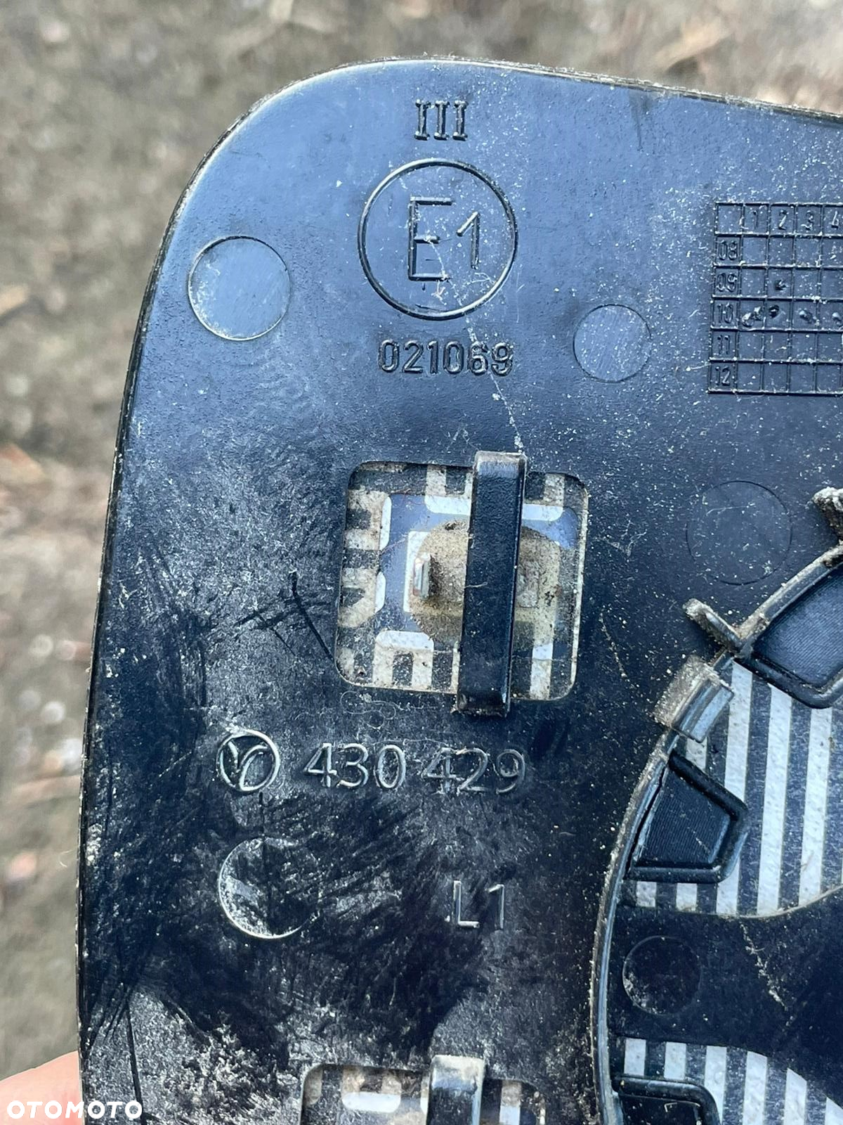 Wkład lusterka zewnętrznego lewego lewy Opel Astra H 430429 021069 - 3