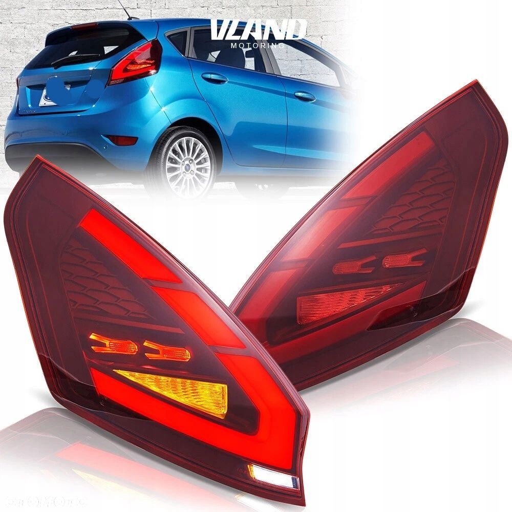 Lampy tyl kpl Full Led Dynamiczne Ford Fiesta VII 7 mk7 2008-2018 Lift z24 - 2
