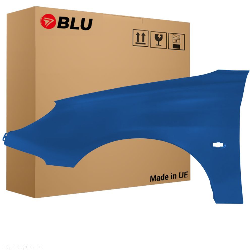 BLU Błotnik PEUGEOT 206 CC KMH Lewy Przód Niebieski 1998-2009 GrandPavois - 1