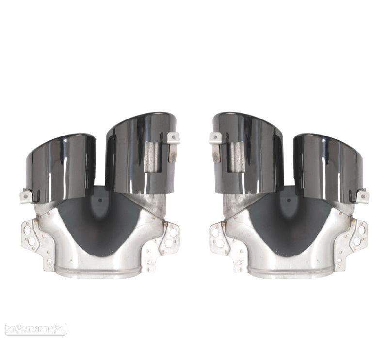 PONTEIRAS DE ESCAPE MERCEDES GLE W167 19- LOOK GLE53 PRETAS - 4