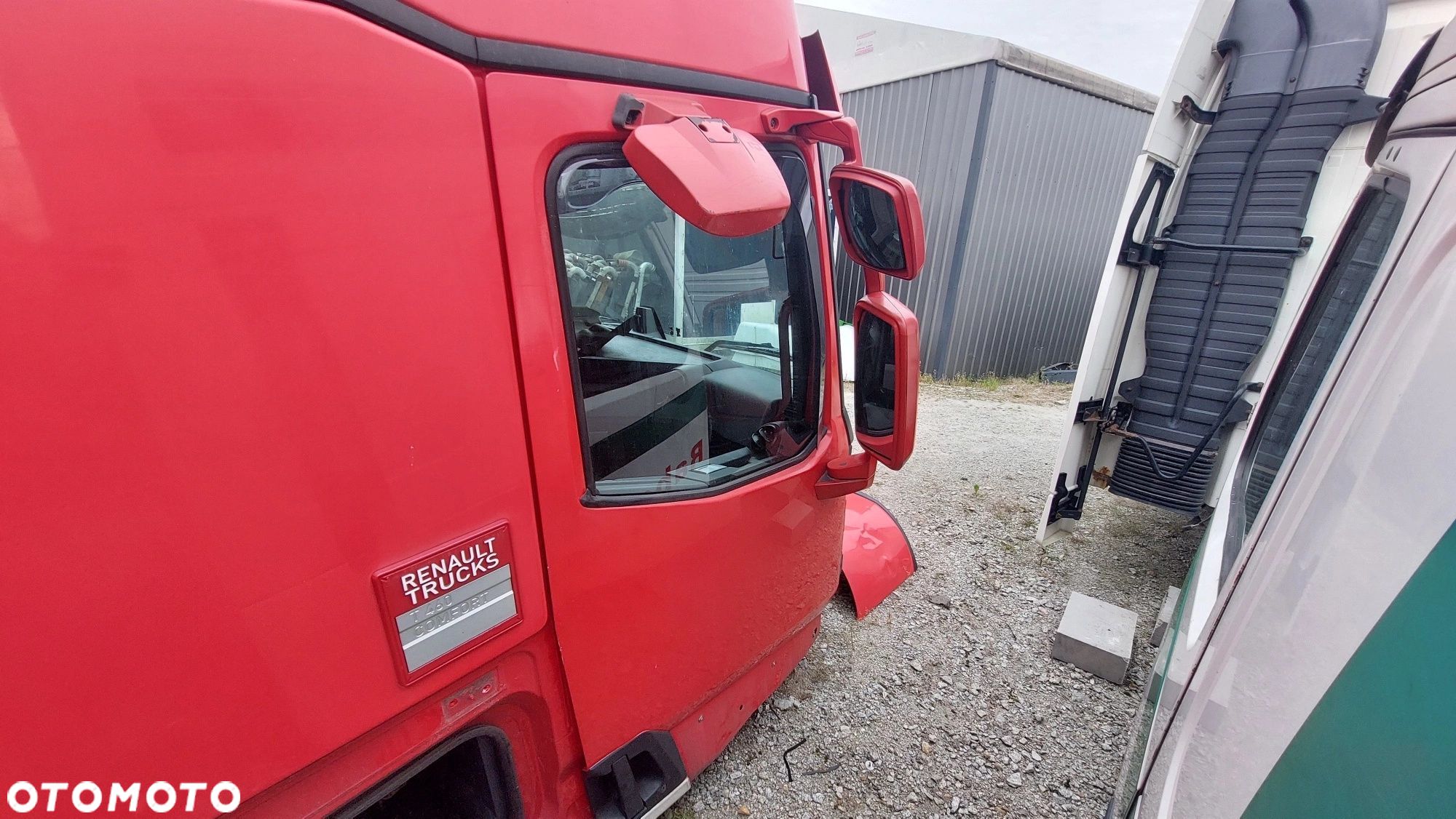 RENAULT GAMA T RANGE DRZWI PRAWE KPL TAPICERKA SZYBA - 1