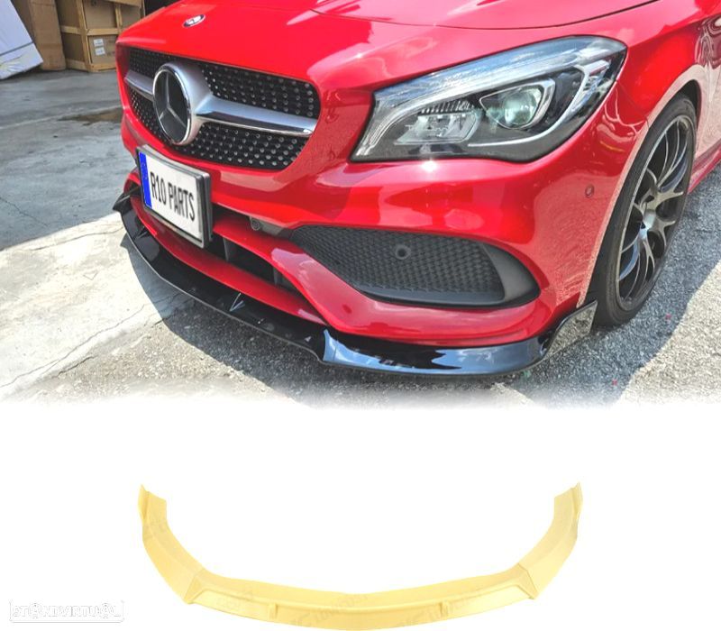 SPOILER LIP FRONTAL MERCEDES CLA W117 AMG 16-19 LOOK AMG CLA45 - 1