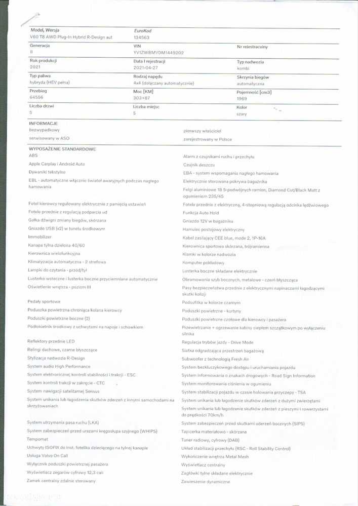 Volvo V60 T8 AWD Plug-In Hybrid R-Design - 11