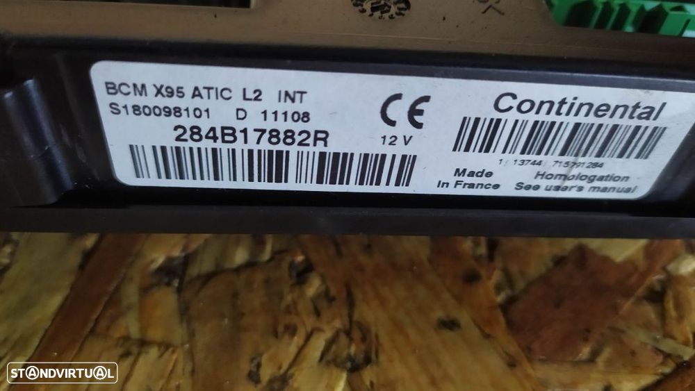 MODULO BSI BCM RENAULT MEGANE III 3 284B17882R S180098101 - 2