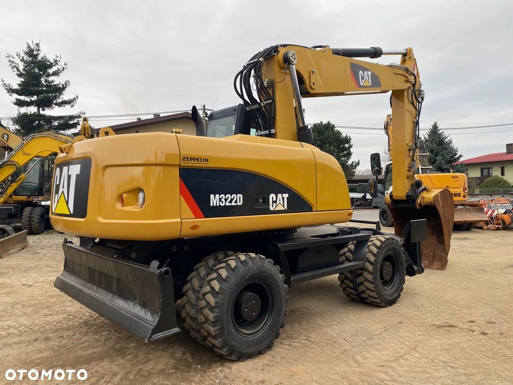 Caterpillar CAT M322D, 2014 ROK, PODPORY + PŁUG, Z NIEMIEC, SUPER STAN, - 6