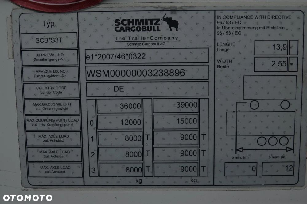 Schmitz Cargobull FIRANKA / STANDARD / OŚ PODNOSZONA / KOSZ NA PALETY - 25