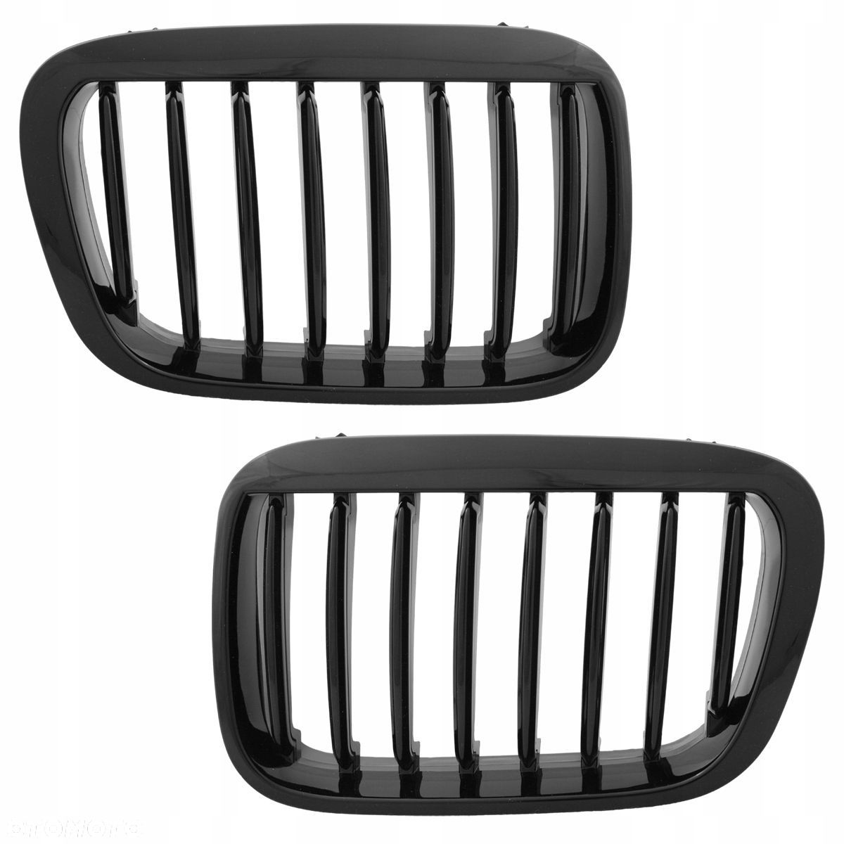 Atrapa Grill Kratka Nerki kpl Tuning Black Czarny polysk BMW 3 E46 Compact - 1