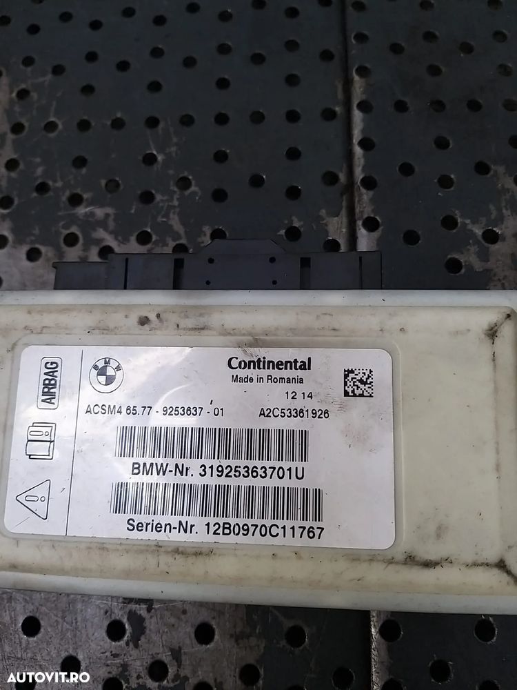 Modul calculator airbag bmw seria 5 f10 f11 a2c53361926 31925363701u - 3
