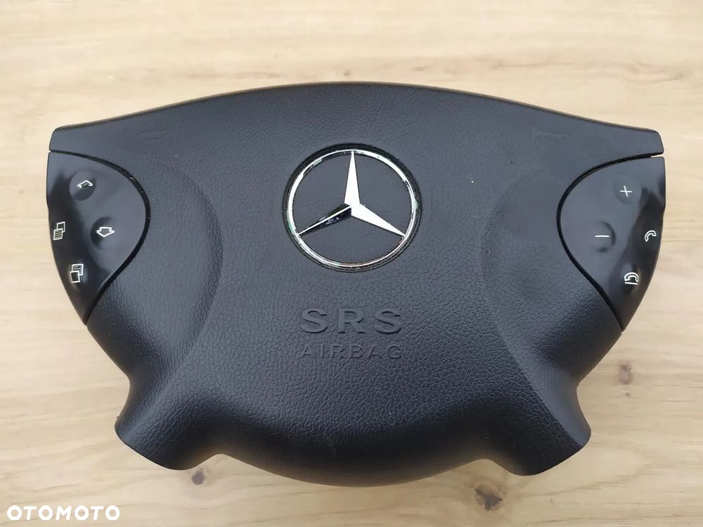 MERCEDES W211 AIRBAG KIEROWNICY PODUSZKA KIEROWCY CZARNA - 1