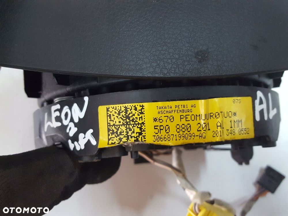 SEAT ALTEA LIFT 09-14r LEON II PODUSZKA AIRBAG KIEROWCY 5P0880201AL - 5