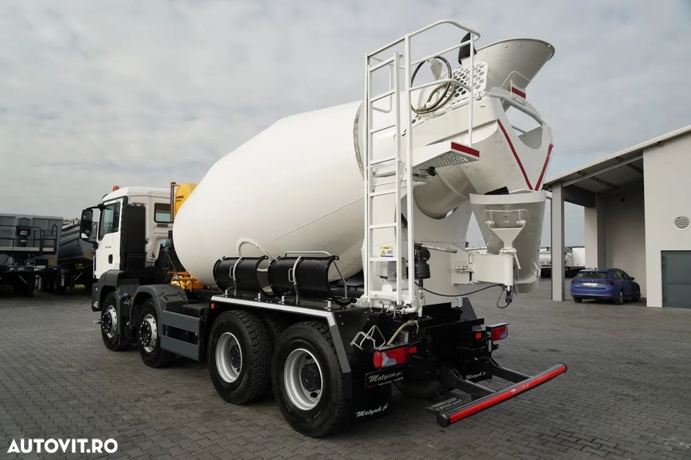 MAN TGS 32.400 / 8x4 / BETONIERĂ SCHWING STETTER / BETONIERĂ 9M3 / CAMERĂ VEDERE SPATE - 4